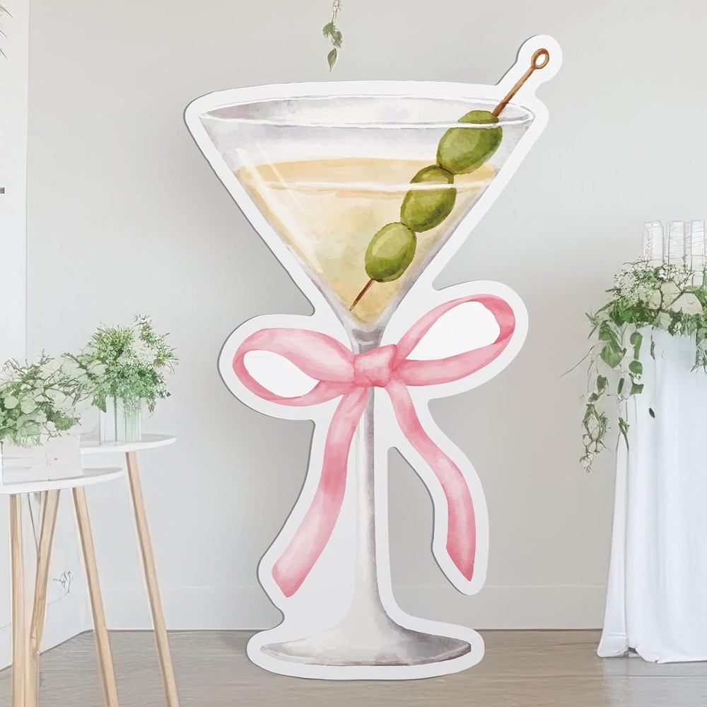 4ft a Tini Bit Older Birthday Decorations Pink Martini Party Backdrop Birthday P