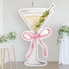 4ft a Tini Bit Older Birthday Decorations Pink Martini Party Backdrop Birthday P