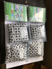 Birthday Graduation Shower Party Supplies Tablecloth Vinyl Flannel Back Lot of 6