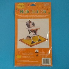 Thanksgiving High Chair Kit 4PC Set Bib Birthday Hat Banner Floor Mat NEW