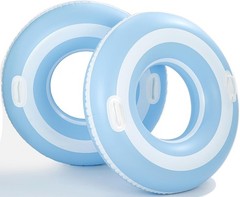 2PCS Pool Swim Ring Inflatable Pool Floats Water Fun Large Adult Swimming Poo…