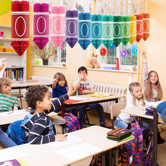 Back to School Hanging Honeycomb Decorations Tissue Paper Crayon | 12Pcs Classro