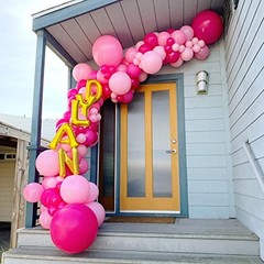 130pcs Hot Pink Balloons Different Sizes 5/10/12/18 inch – 130pcs 09 Hot Pink