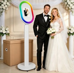 Portable Photo Booth Machine For iPad 10.2″ 10.5″ 10.9″ 11″ 12.9″ Selfie Station