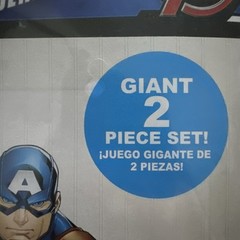 2 Avengers Marvel Birthday Banner & Large Backdrop Cpt America Black Panther 5ft