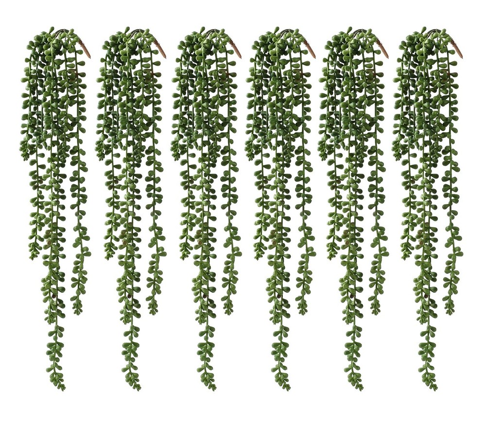 dallisten 6 Pcs Artificial 28 inches (L) x 5 (W) x 5 (H), Green