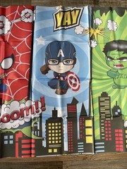 Superhero Avengers Backdrop: Spider-Man Hulk Captain America Avengers 48×32 New