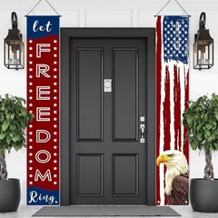 Vivid Independence Day Welcome Banner 70.8″L x 11.8″W – Durable Polyester Design