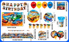 114 Pcs Hot Wheels Party Decorations Car Party Supplies Balloons Tableware Cups