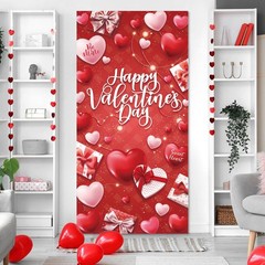 Valentine’s Day Door Hanging Decor Party Supplies for Front Door Indoor Outdoor