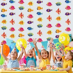 8 Pieces Under The Sea Party Decorations Tropical Fish Garlands Ocean Fish Pa…