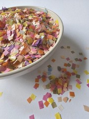 Bright Floral Multicolored Biodegradable Wedding Party Throw Confetti Mix