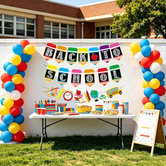 Back to School Decorations Banner for Classroom Teacher Office | First Day of Sc