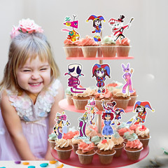 AmazinG Circus cupcake topper Party Supplies birthday theme decoration DIGITAL
