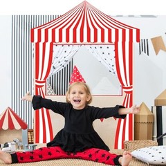 3 Pcs Carnival Party Decorations Circus Tent Awning Halloween Striped Style