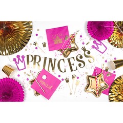 PRINCESS BALLOONS – 10 x Pink & Clear Balloons Girls Birthday Party Decorations
