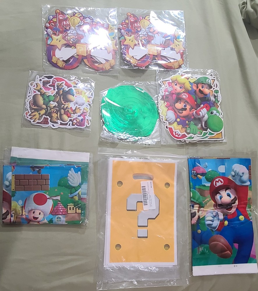 super mario bros birthday party decorations