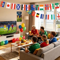 48 Countries Flags Banner 2026 World Cup Hanging String Garland Bunting Flags