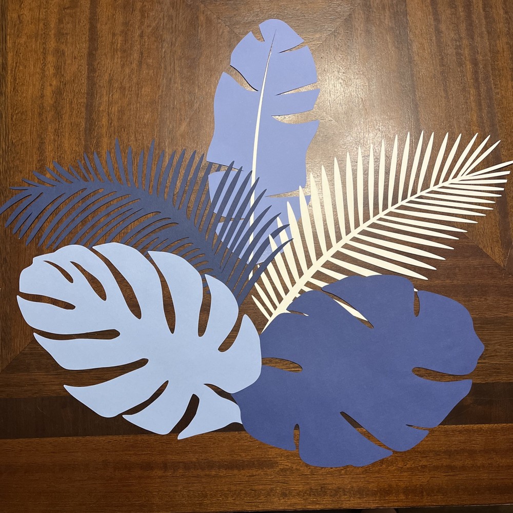 Paper Tropical Leaf Cutouts