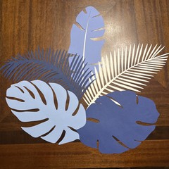 Paper Tropical Leaf Cutouts