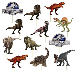DINOSAUR JURASSIC WORLD PARK CUPS CAKE TOPPER CUPCAKE decoration party balloon