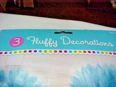 Fluffy Blue Paper Hanging Decorations 3 In Package 16 Inches It’s A Boy Idea NEW
