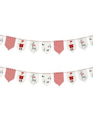TALKING TABLES CHRISTMAS GARLAND BANNER PARTY DECORATION SANTA REINDEER ELF