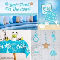 Coastal Bridal Shower Disposable Tableware (Plates, Cups, Napkins, Utensils)