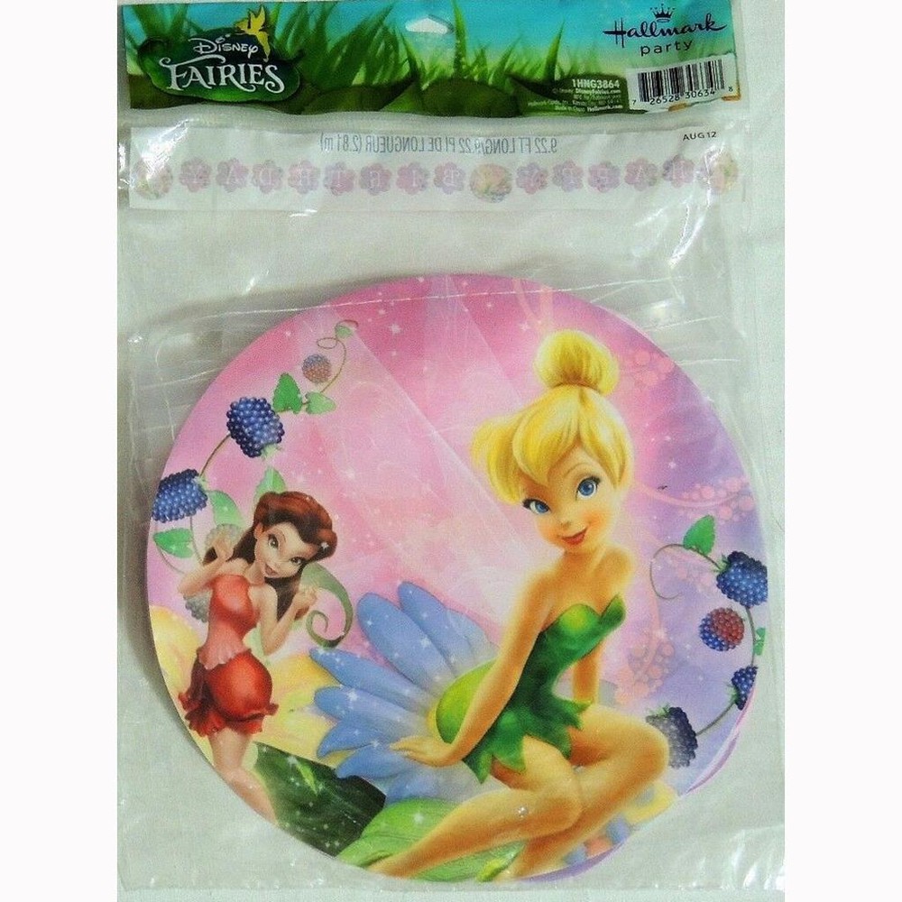 Tinker Bell Fairies Happy Birthday Jointed Banner Party Supplies 9.22 Ft New