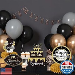 9PCS Retirement Party Decorations, KSKSPE Retirement Centerpieces for Table,B