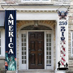 250th Anniversary USA Decorations Banners America Fourth of July Patriotic De…