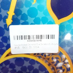2PK Blue Ramadan Mubarak Decorations Round Wooden Wall Hanging