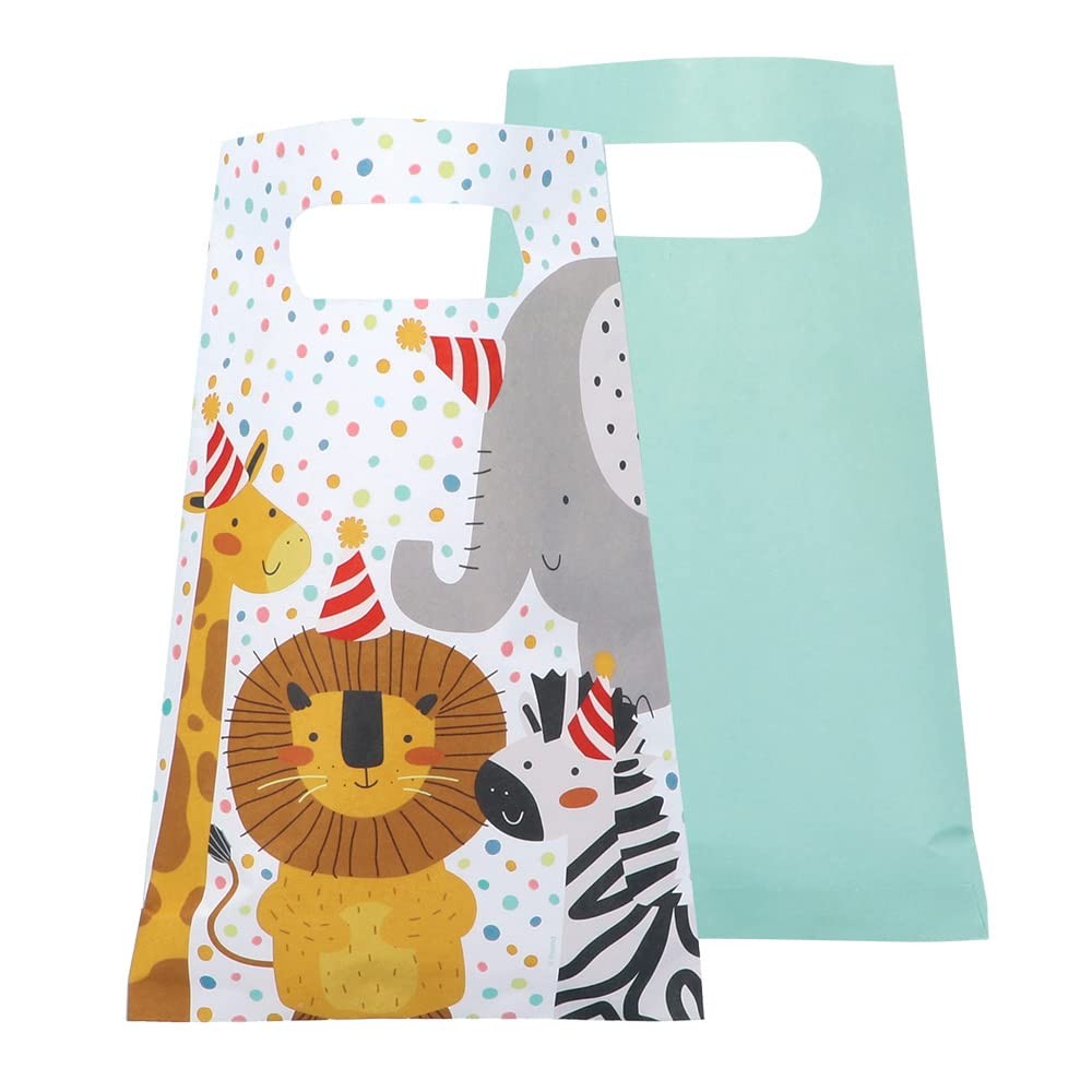 Boland 10 Wild Animals Paper Party Bags for Children’s Birthday Parties and Zoo