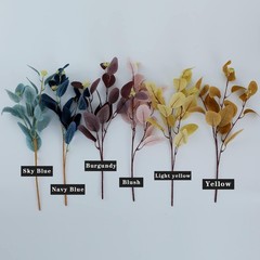 20″ Silk Artificial Eucalyptus Stems, 12Pcs Fake Eucalyptus Stem with Leaves …
