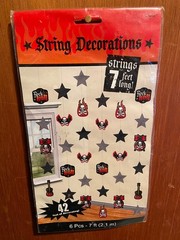 Rock & Roll 6 String Hanging Decoration 7 Feet Long *NEW/Unopened* xx1