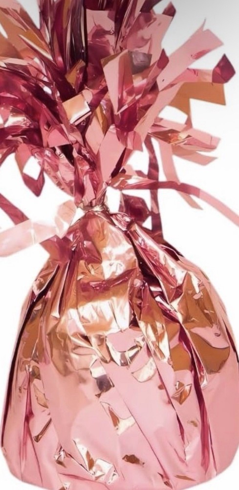 Pink Foil Balloon Weight (4.5″ x 2.25″) 1 Count