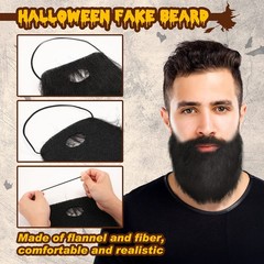 32 Pcs Fake Mustaches Halloween Self Adhesive Fake Beard Moustache Stickers C…