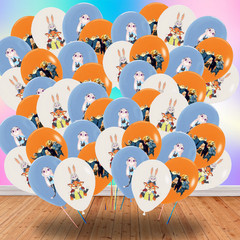 Zootopia Party Supplies birthday decoration table cloth plate cupcake topper