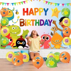 Super Simple Song Party Supplies Set Balloons Cake Toppers Banner Birthday Decor