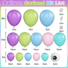 Monster Balloons Arch Garland Kit, Monster Cartoon Inc Balloons Party Decoration