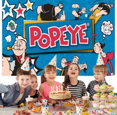Popeye the Sailor Party Supplies Backdrop Background Banner Birthday Gift 5x3ft