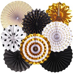 Pastel Paper Flowers Wall Decor Hanging Fans Floral Backdrop Party Wedding Art