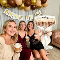 LawnIdyll 4ft Large Espresso Martini Bow Cardboard A Tini Bit Older Birthday