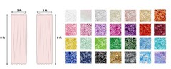 Rose Gold Sequin Backdrop Curtain 2 Panels 2FTx8FT Glitter Rose Gold Background