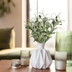 Mozeat Lens 11 Inch Olive Branches for Vases, 5 PCS 11.8 inches, Green
