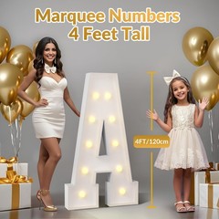 1 PCS 4FT Foam Board Number 1 Light Up Marquee Number Birthday Party Decor