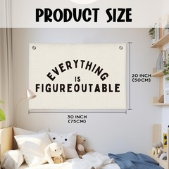 Classroom Decor, Everything is Figureoutable Inspirational Wall Decor, Office…