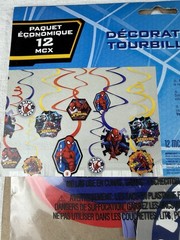 3 Spider-Man™ Webbed Wonder Swirl Value Pack Set of 12 Ultimate Party Decor…