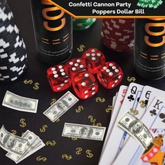Money Confetti Cannon 12Pack Biodegradable 100 Dollar Bill Money Confetti 12i…