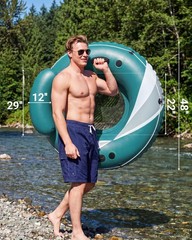 Pool Float Adult, River Tubes for Floating Heavy Duty, River Floats with Mesh Bo